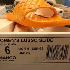 APL Women's Lusso Slide Sandals in Bright Orange